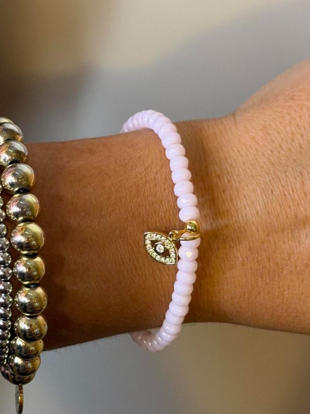 Evil Eye Pink Bracelet